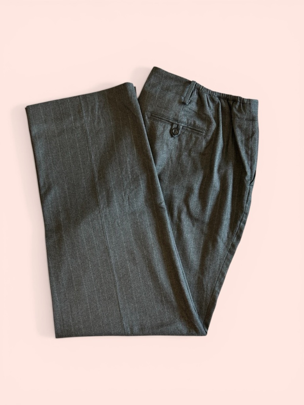 Talbots NWT Women's Size 20W Gray Pinstripe "Heritage" Dress Pants